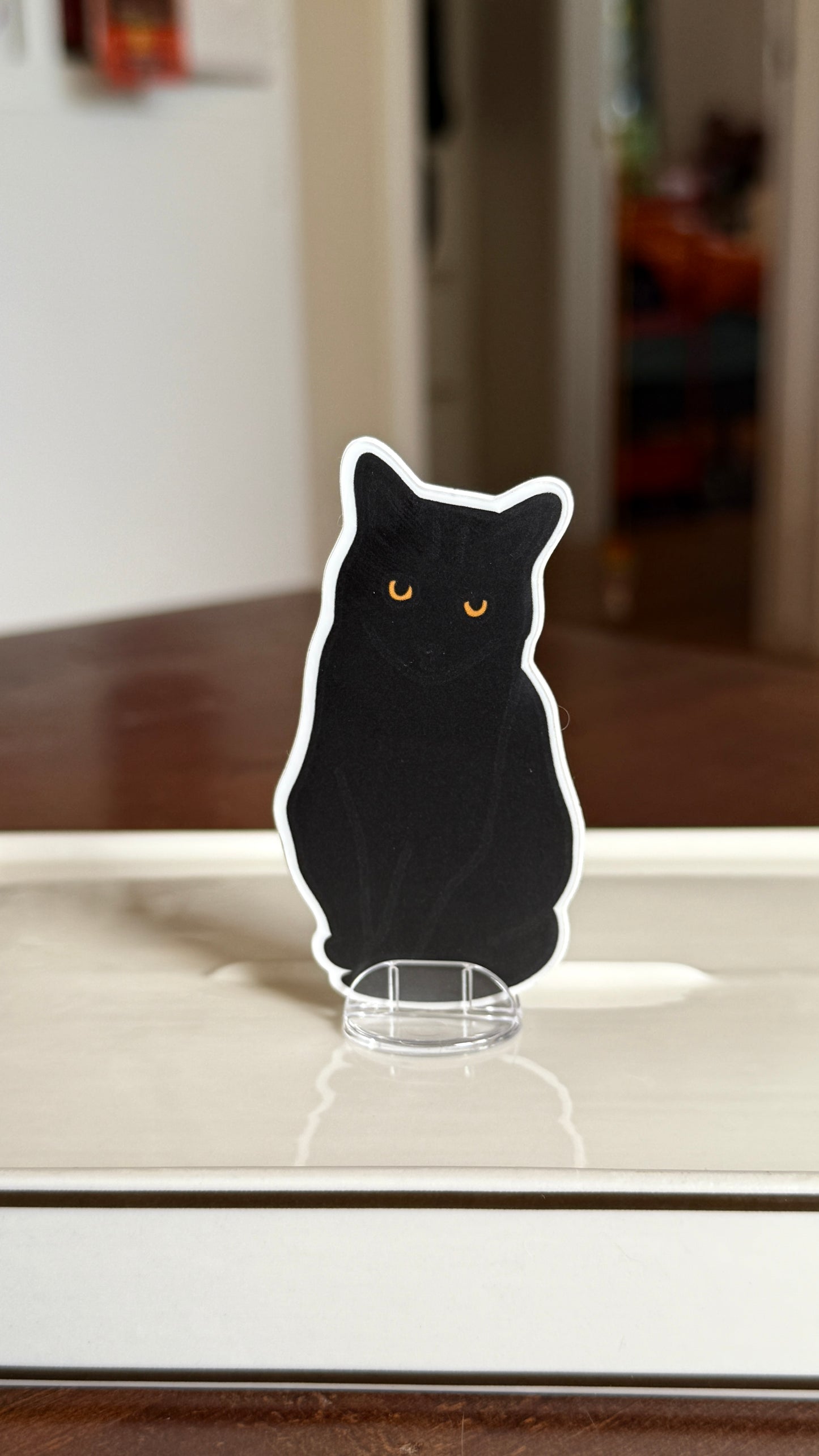 Black Cat With Attitude Sticker - Waterproof, Scratch Resistant, Dishwasher Safe, UV Resistant, Outdoor Use, Split Back For Easy Peel! lil chonk studio