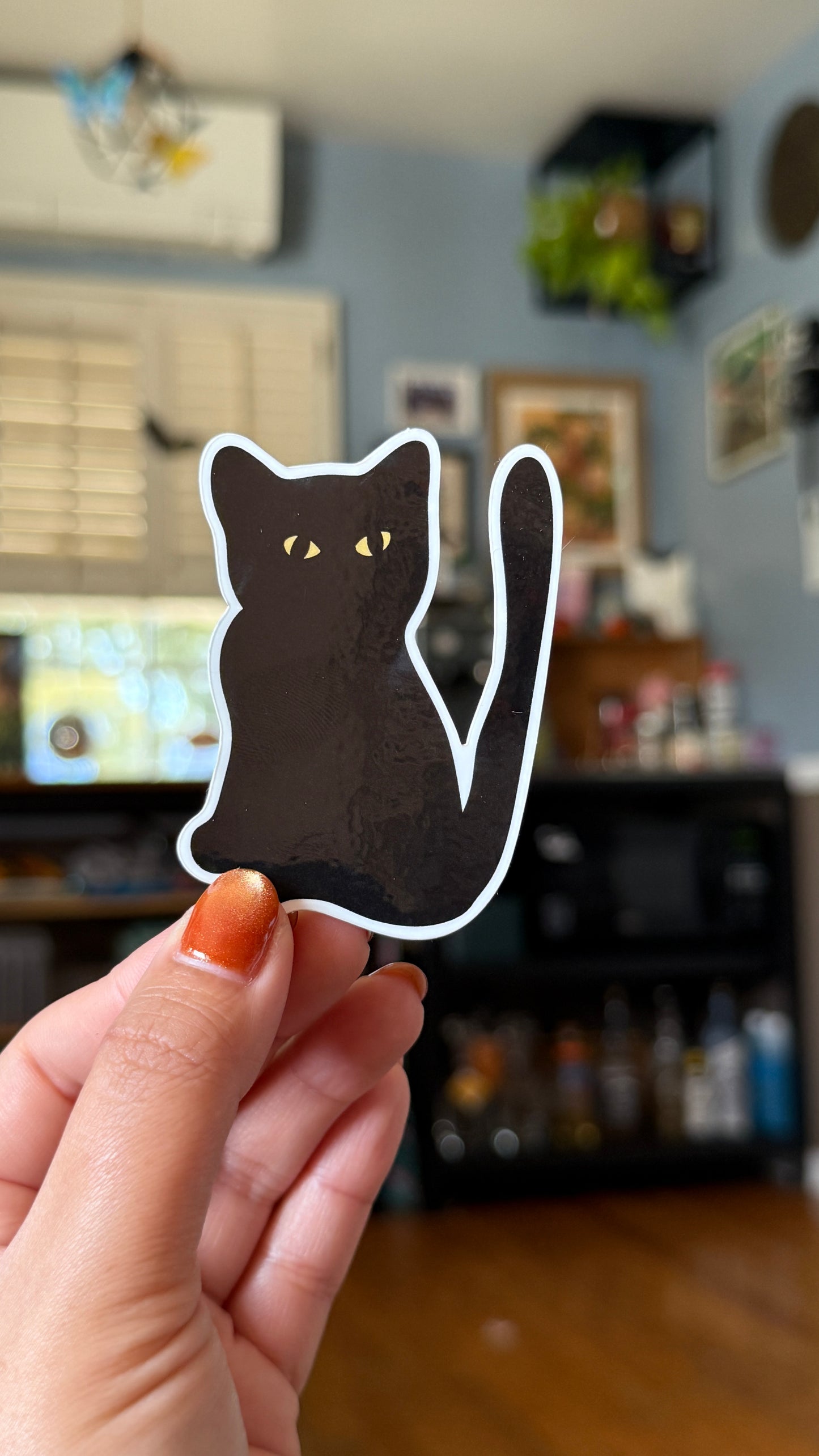 Sassy Cat Glossy Sticker - Waterproof, Scratch Resistant, Dishwasher Safe, UV Resistant, Outdoor Use, Split Back For Easy Peel! lil chonk studio