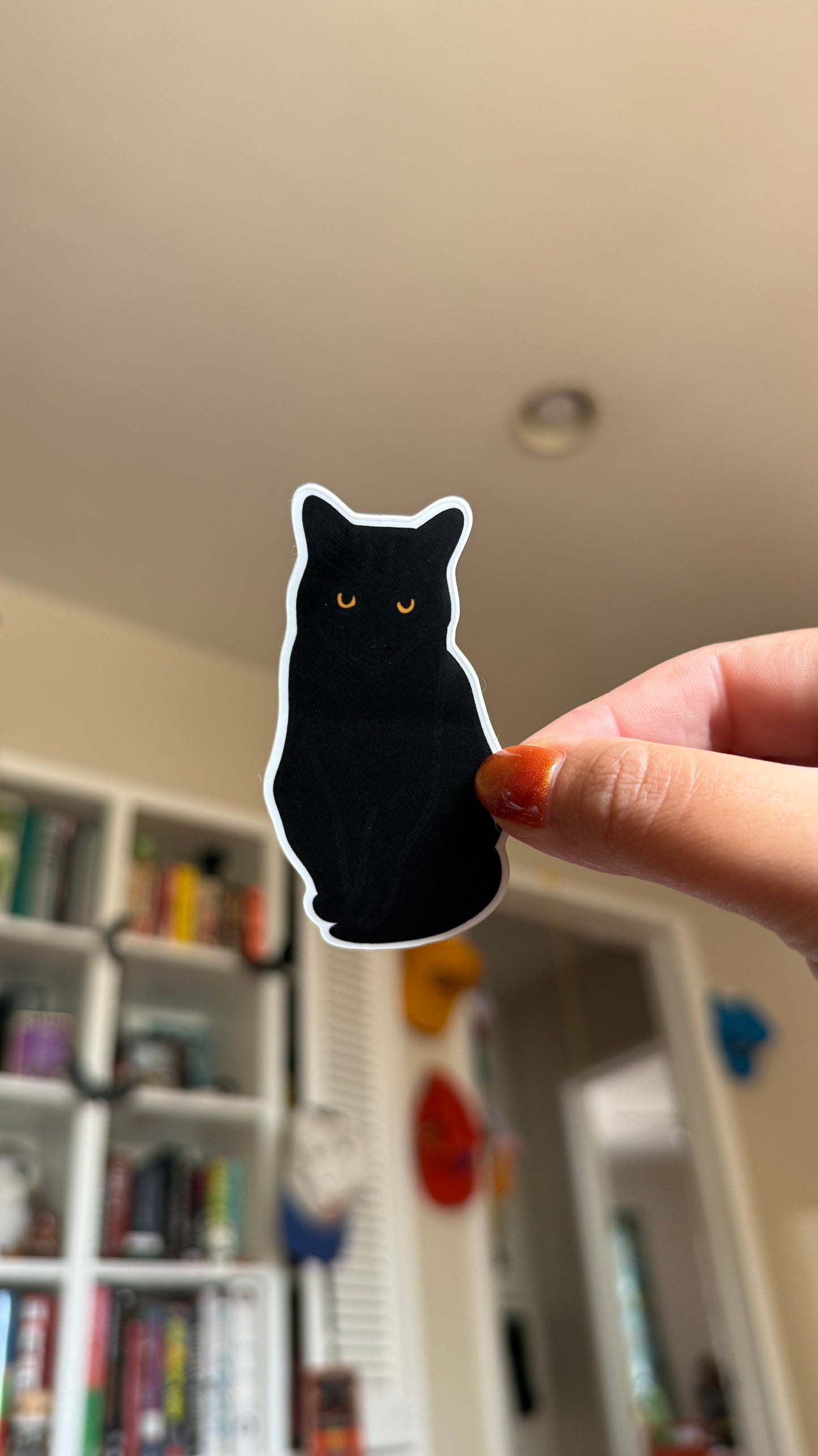 Black Cat With Attitude Sticker - Waterproof, Scratch Resistant, Dishwasher Safe, UV Resistant, Outdoor Use, Split Back For Easy Peel! lil chonk studio