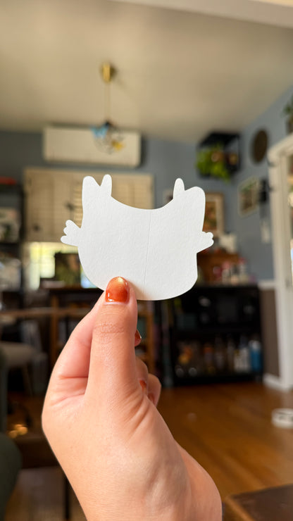 lil Devil Cat Sticker- Waterproof, Scratch Resistant, Dishwasher Safe, UV Resistant, Outdoor Use, Split Back For Easy Peel! lil chonk studio