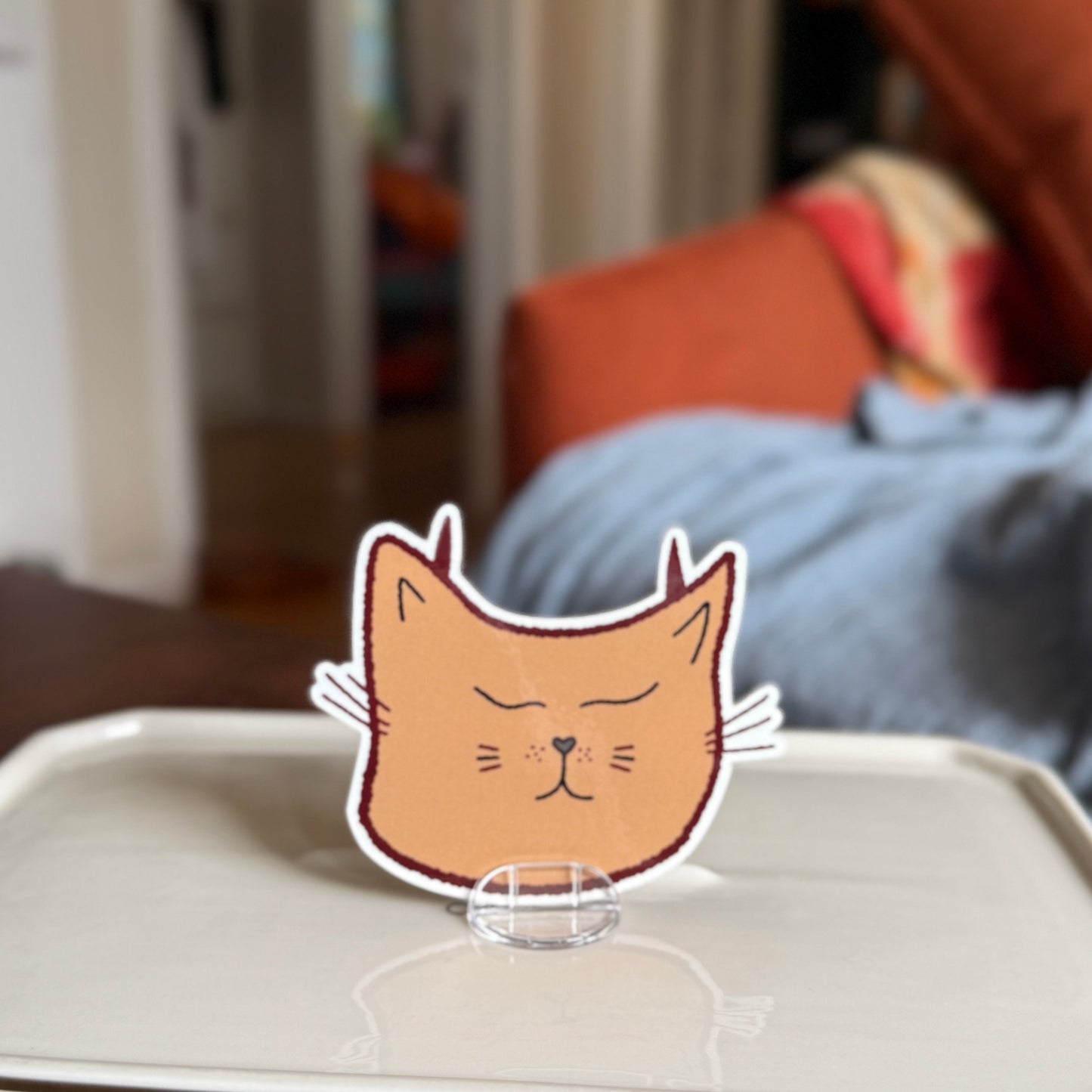 lil Devil Cat Sticker- Waterproof, Scratch Resistant, Dishwasher Safe, UV Resistant, Outdoor Use, Split Back For Easy Peel! lil chonk studio