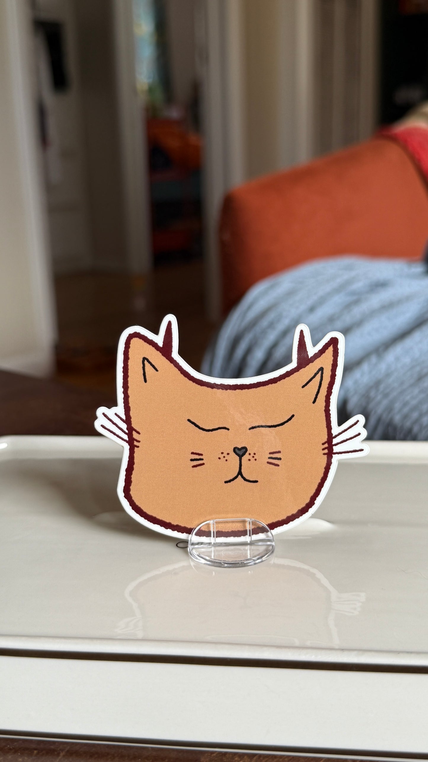 lil Devil Cat Sticker- Waterproof, Scratch Resistant, Dishwasher Safe, UV Resistant, Outdoor Use, Split Back For Easy Peel! lil chonk studio
