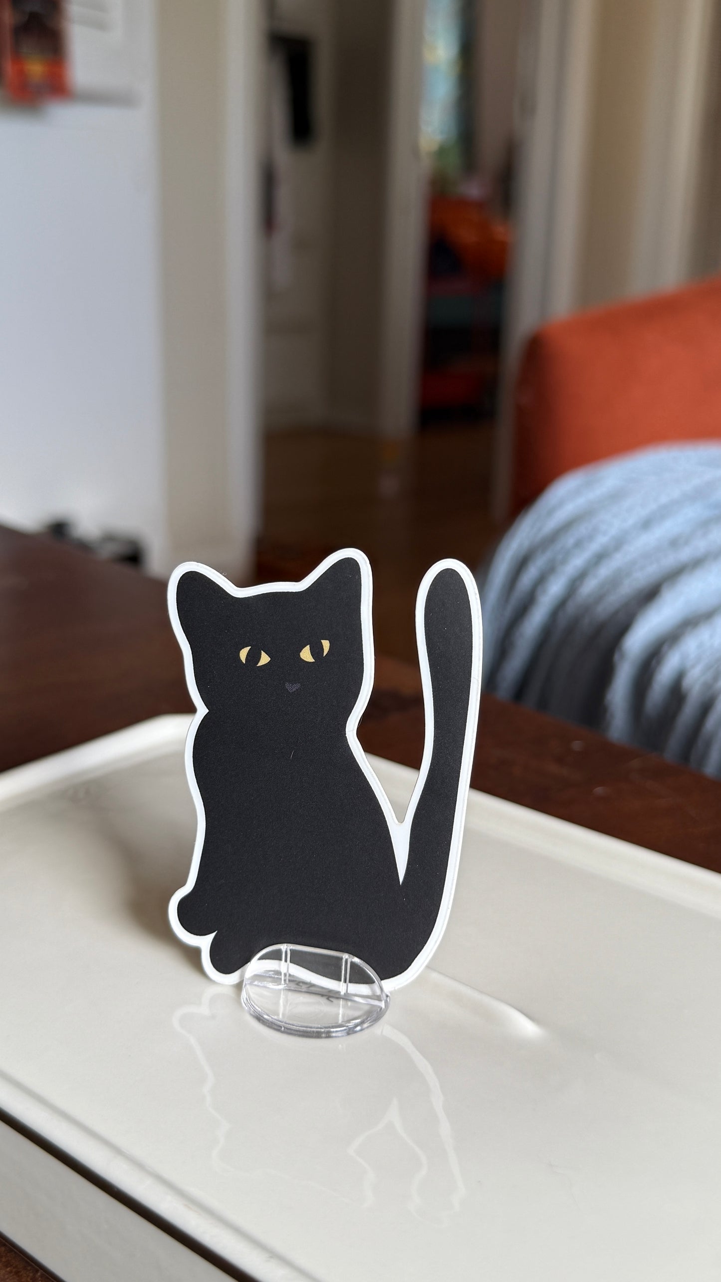 Sassy Cat Matte Sticker - Waterproof, Scratch Resistant, Dishwasher Safe, Split Back For Easy Peel! lil chonk studio