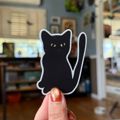 Sassy Cat Matte Sticker - Waterproof, Scratch Resistant, Dishwasher Safe, Split Back For Easy Peel! lil chonk studio