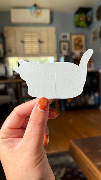 Blue Chonk Cat Sticker - Waterproof, Scratch Resistant, Dishwasher Safe, UV Resistant, Outdoor Use, Split Back For Easy Peel! lil chonk studio