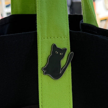 Black Cat Soft Enamel Metal Pins/Badges - 1.5''(38.1mm) lil chonk studio